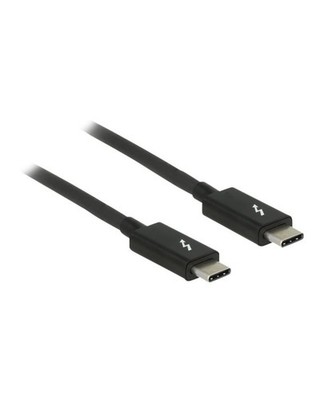 Delock Thunderbolt-Kabel USB Typ C M bis C M 20 V 3 A 2 m 4K Unterstützung