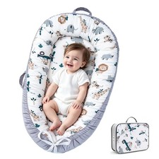 Baby Lounger, Portable Infant Support Cushion for Newborn 0-24 Months