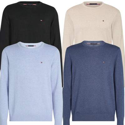 NEU! Tommy Hilfiger Strickpullover Classic Pullover M L XL XXL aus Baumwolle
