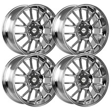 Set-4 Shift Crank 18x8.5 5x114.35x4.55x120 30mm Chrome Wheels Rims 18 Inch