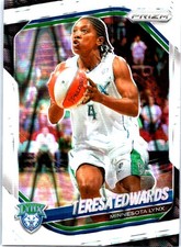 2025 Panini Prizm WNBA #126 Teresa Edwards White Seismic Prizms