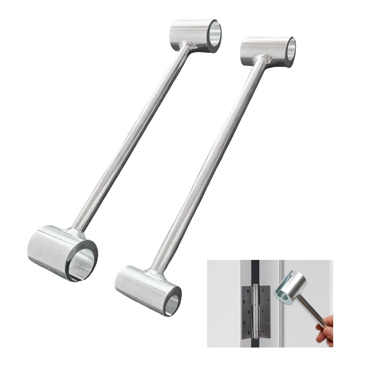 Door Hinge Adjustment Wrench Set - 4-Way Multi-Tool For 14-25mm Round Bolts - Orange