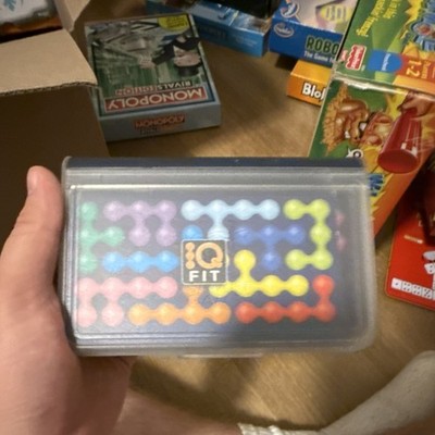 IQ FIT Pocket Brain Teaser Logic Puzzle Game, Multicolor Plastic, Ages 8-11