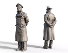 1/32 Scale WwII German Commander Figure Model Kit Resin Printed