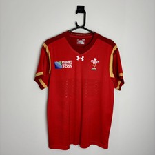 Wales Rugby Shirt Jersey 2015 World Cup Home (S) R063