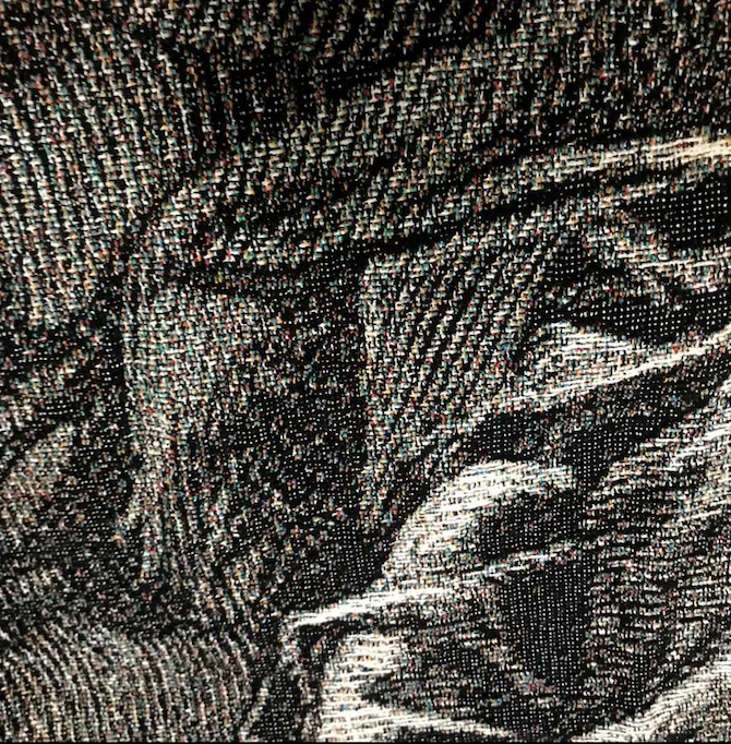 Manta tejida con calavera: decoración de terror vintage, lanzamiento de Halloween por: KillerGoodsInc Foto 3 de 4