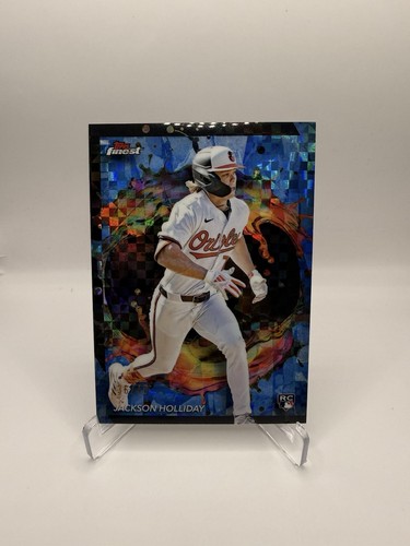 2024 Topps Finest - Rare Jackson Holliday #240 Blue Refractor /49 Orioles RC SP
