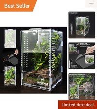 Transparent Acrylic Insect Terrarium - 7.87'' Small Habitat for Jumping Spiders