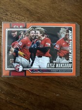 Topps 2026 Series 1 Kyle Manzardo Orange Walk this Way #04/25  Guardians SP