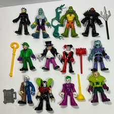 Imaginext 12DC Super Friends Villains Brainiac-Joker-Catwoman-Bane-Lex  