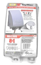 TayMac Metal Low Profile In Use 1 Gang Weatherproof Cover Die Cast Aluminum