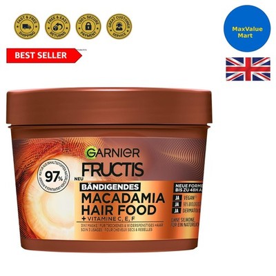 Garnier Ultimate Blends Hair Food, 3-in-1 Damaged Hair Mask Treatment, 7