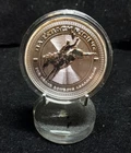 1 oz Rev. Proof .999 Silver, Texas Mint PRCA BAREBACK RIDING, Capsule & Mint Box
