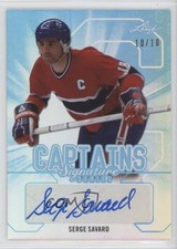 2015 Leaf Signature Series Captains Blue /10 Serge Savard #SC-SS1 Auto HOF uk2