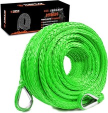 Winch Rope Extension, 1/2'' x 50ft 32,500Lbs Synthetic Winch Extension Rope, Win