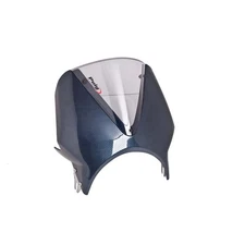 PUIG WINDSCREEN UNIV. VISION FIT ON YAMAHA XJ600 98-03 CARBON-CLEAR SMOKE