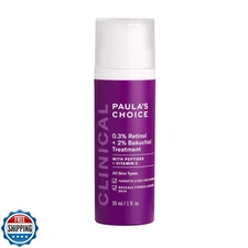 Paula's Choice CLINICAL 0.3% Retinol + 2% Bakuchiol Treatment, Anti-Aging Ser