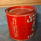 Vintage Union Leader Tobacco Tin 14 oz Round Empty Container Richmond VA — photo 2
