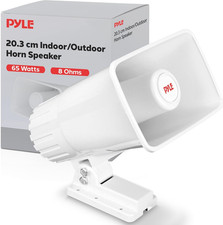 Indoor / Outdoor PA Horn Speaker - 8  Portable PA Speaker with 8 Ohms Impedance