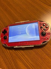 Exellent PlayStation PS Vita OLED PCH-1000 Cosmic Red w/case, charger