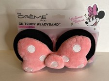 THE CREME SHOP - Limited Minnie Mouse 3D Teddy Plush Headband Pink Bow
