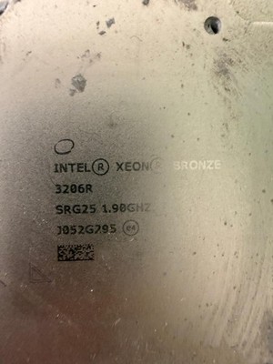 Intel Xeon Bronze 3206R SRG25 8-Core 1.9GHz 11MB LGA3647 Server CPU Processor
