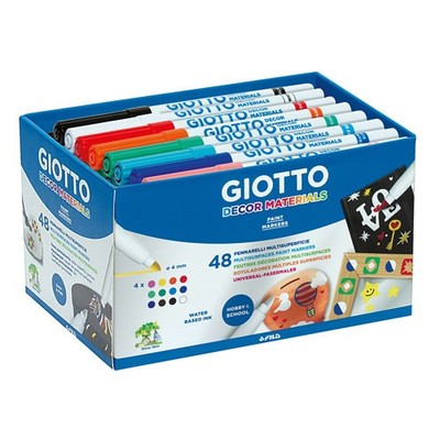 Filzstifte GIOTTO DECOR materials, 48 Stk. - Faserschreiber Fasermaler