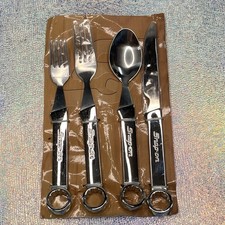 Snap On Tools Box End Wrench Flatware 4 piece Set Silverware Collectable