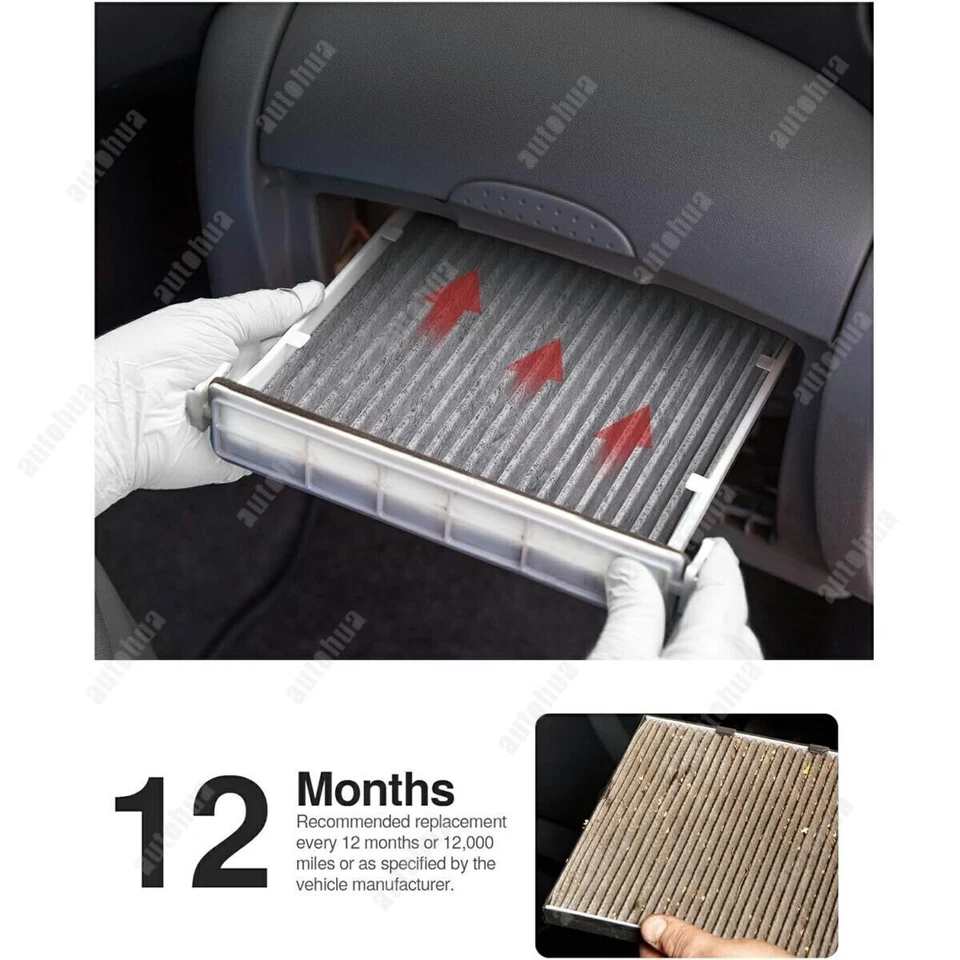Cabin Air Filter For Toyota Land Cruiser w/Activated Carbon Replacement Filters - Image 4 of 4