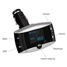 Car Wireless FM Transmitter USB Charger Hands-free Call MP3 Player SD Card Readi
