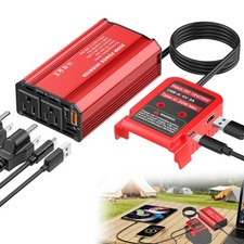 300W Power Inverter Compatible with Milwaukee 18V Battery