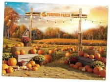 Pumpkin Patch Backdrop Autumn Photo Backdrop Fall Photography Background 7x5FT