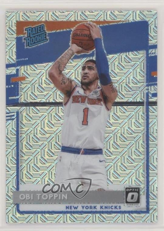 2020-21 Panini Donruss Optic Rated Rookie Choice Prizm Obi Toppin #158 06ua