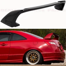 2006 07 08 09 2010 2011 Honda Civic Coupe 2 door Mugen Style Spoiler GLOSS BLACK