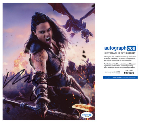 Michelle Rodriguez 'Dungeons & Dragons' Signed 8x10 Photo 'Holga' ACOA
