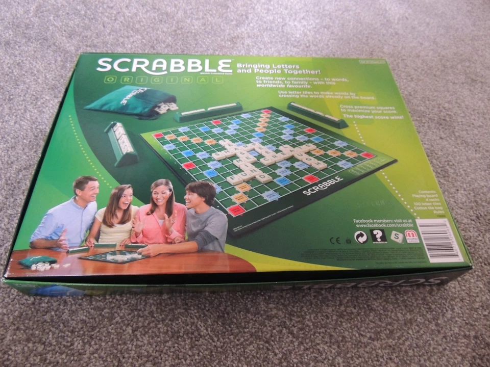 Mattel Scrabble Original Classic Board Tile Game - Y9592 - Image 2 of 4