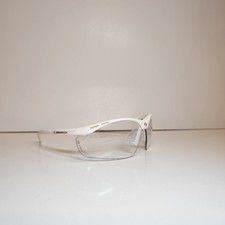 Gearbox Vision Eye Protection Clear, White Frame Eyewear With Hard Case.
