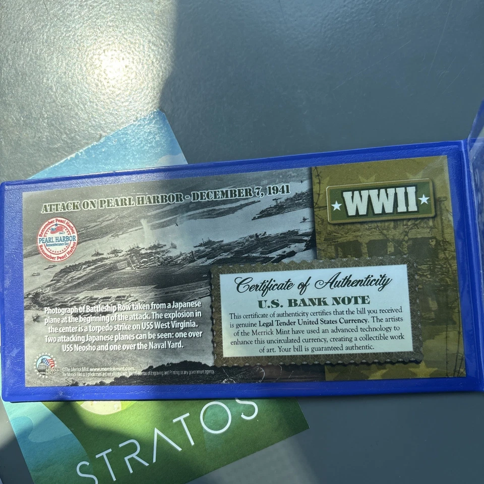 HAWAII Overprint WWII Emergency Pearl Harbor Tribute on Legal Tender $2 U.S Bill - Image 3 of 4