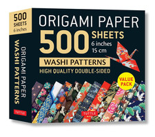 Origami Paper 500 Sheets Japanese Washi Patterns 6" 15 Cm :Double-Sided Origami