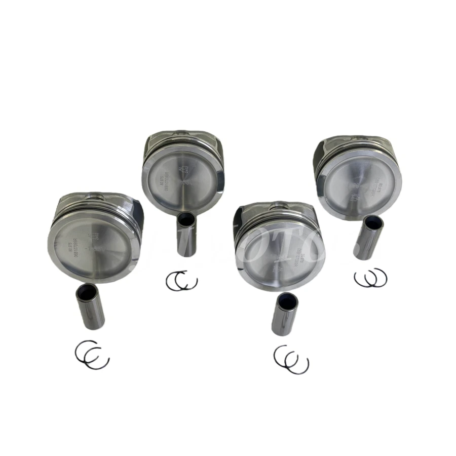 4X Pistons & Rings 81mm STD For VW Jetta Golf MK4 AUDI A4 1.8T Turbo 20V AWP AWW Foto 4 de 4