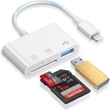 Apple MFi Certified SD Card Reader For IPhone, Lightning To SD Card Reader, SD