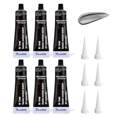 High Temp RTV Sealant 3.53 Oz 6-Pack Oil Resistant