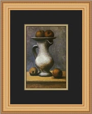 Pablo Picasso Still-Life Pitcher and Bread Custom Framed Print
