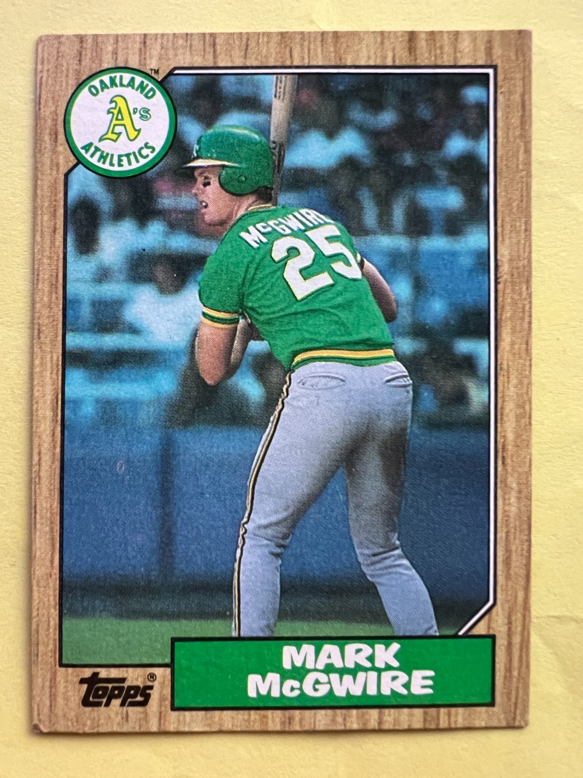 1987 Topps - Mark McGwire #366 FREE SHIPPING A185