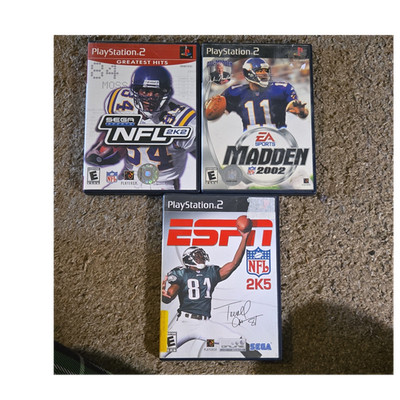 SEGA EA SPORTS NFL 2K2 Madden 2002 ESPN NFL 2K5 PS2 E NTSC-U/C