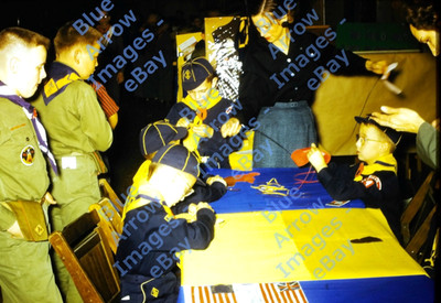 1950s 35mm Red Border Slide BSA Boy Scouts Cub Scouts Crafts Project ...