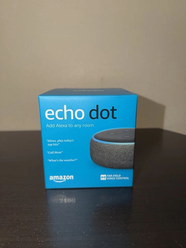 Amazon Echo Dot 3. Gen Smart Lautsprecher Alexa Bluetooth Schwarz Anthrazit Kabellos