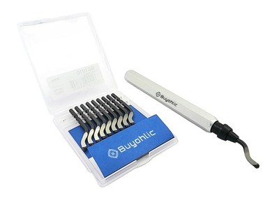 Deburring Tool with 10 HSS Swivel Blades 