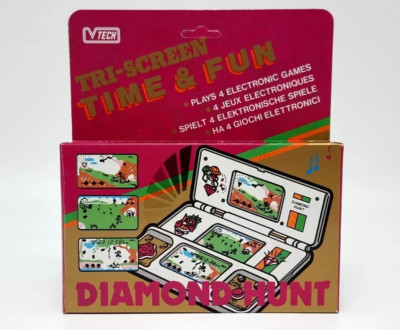 Diamond Hunt VTECH Time & Fun Tri Screen   Sealed New Game    Ultra Rare  