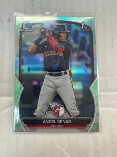 Angel Genao 2023 Bowman Chrome 1st Bowman Lunar Glow #BCP-140 NrMt
